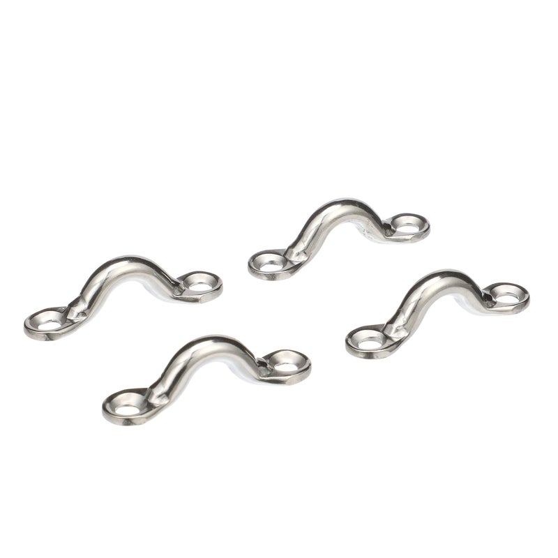 Seachoice Multi-Purpose Forged Stainless Steel 3/8 In. Eye Straps, Set of 4 - Image 1